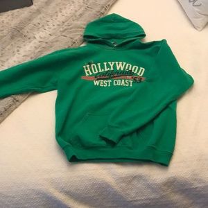 Bright Green Hooded Sweatshirt